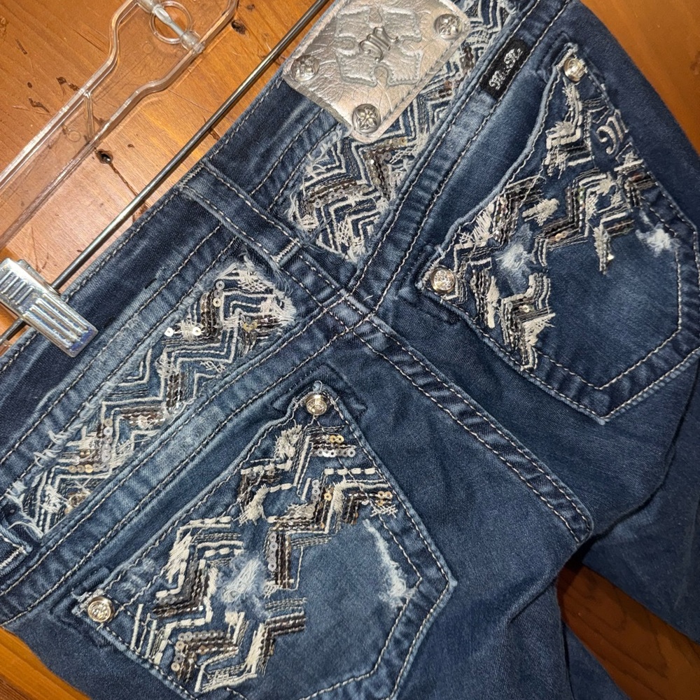 Miss me Women's Blue Denim Jeans - Picture 3 of 4